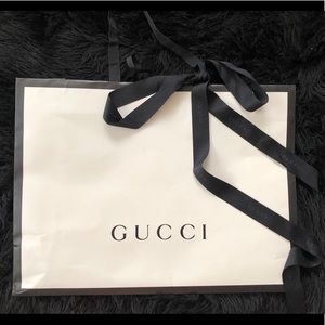 Gucci gift bag with ribbon